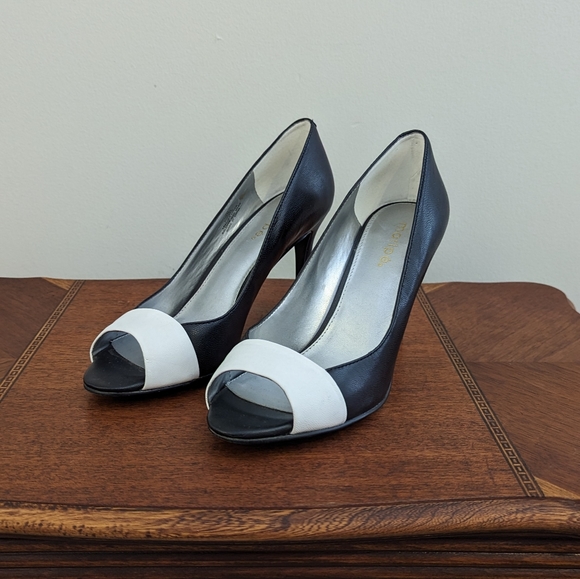 Maripé Carmen Black and White Stiletto Heel - Picture 1 of 5